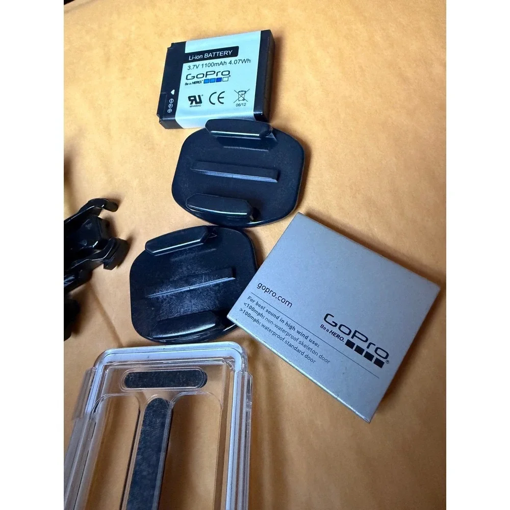 GoPro HD Hero 2 Accessory Bundle Battery 4GB SD Card Mounts‎ Manual Backdoors